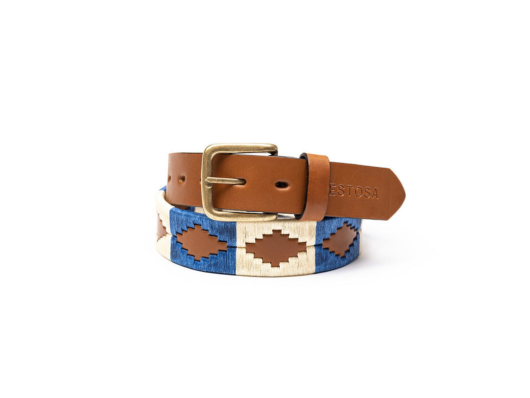 ADELINA - DENIM BLUE & ECRU