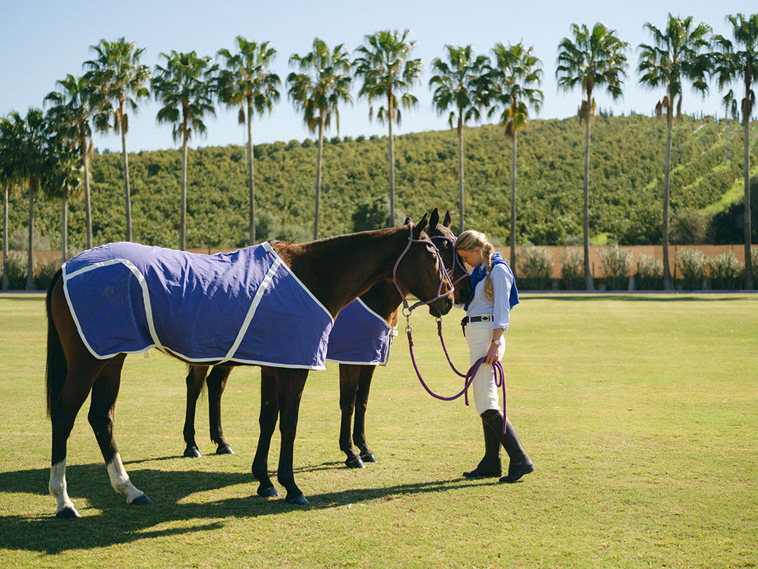 ADELINA - DENIM BLUE & ECRU