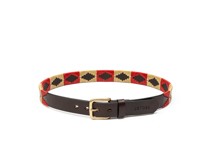 ADELINA - RED & BEIGE